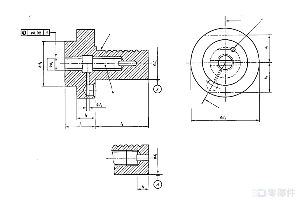 装圆柱柄刀具的F型刀夹 GB/T19448.7-2004