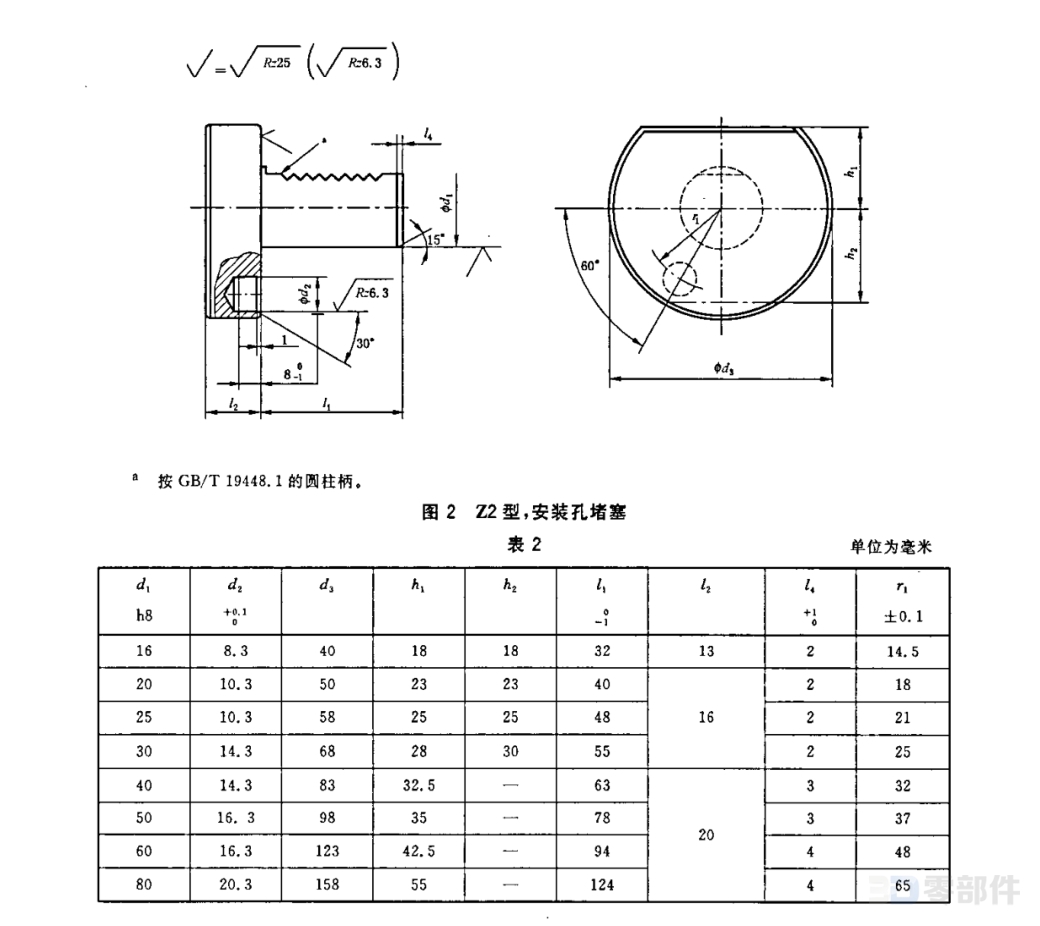 圆柱柄刀夹附件Z2型 GB/T19448.8-2004