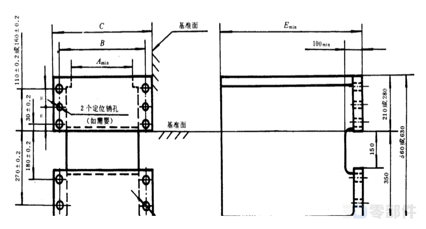 滑台侧底座 GB/T3668.6-83