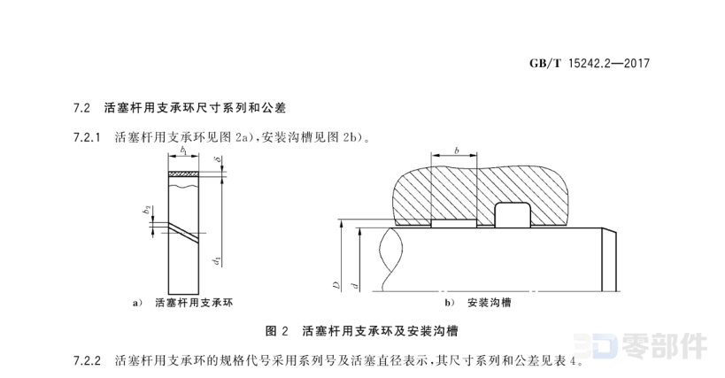 活塞杆用支承环 GBT15242.2-2017