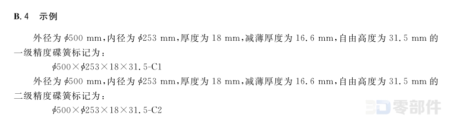 碟形弹簧(无支承面) GB/T1972-2005