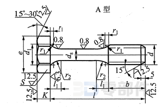 六角头预应力螺栓_A型 JB/ZQ4322-2006