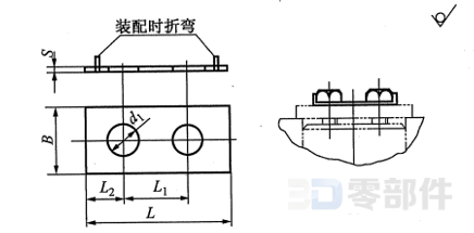 轴端止动垫片 JB/ZQ4347-2006