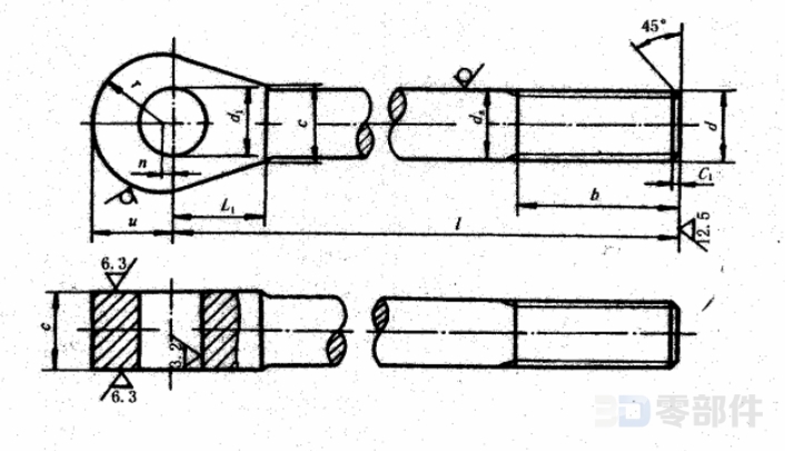 活节螺栓 JB/ZQ4318-2006