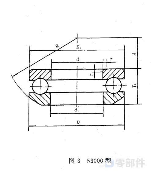 推力球轴承5300型 GB/T301-1995