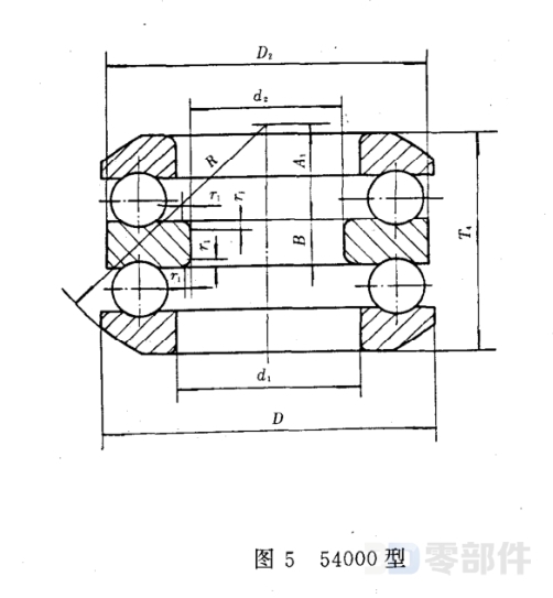 推力球轴承5400U型 GB/T301-1995