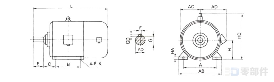 Y系列 B3型三相异步电动机