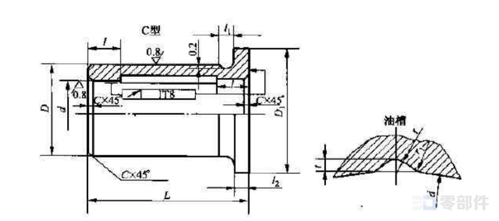 轴套 JB/ZQ4613-2006