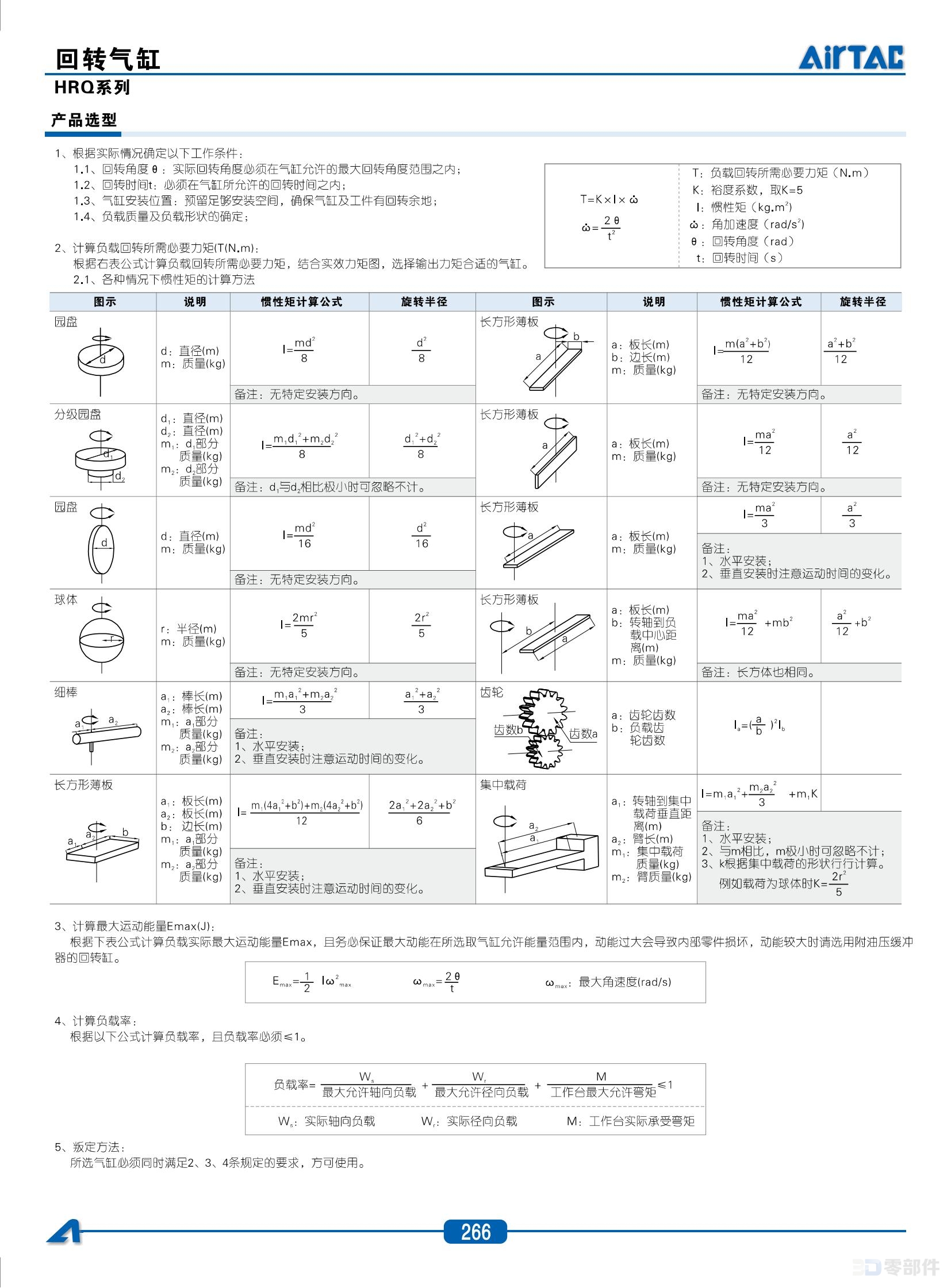 亚德客HRQ回转气缸