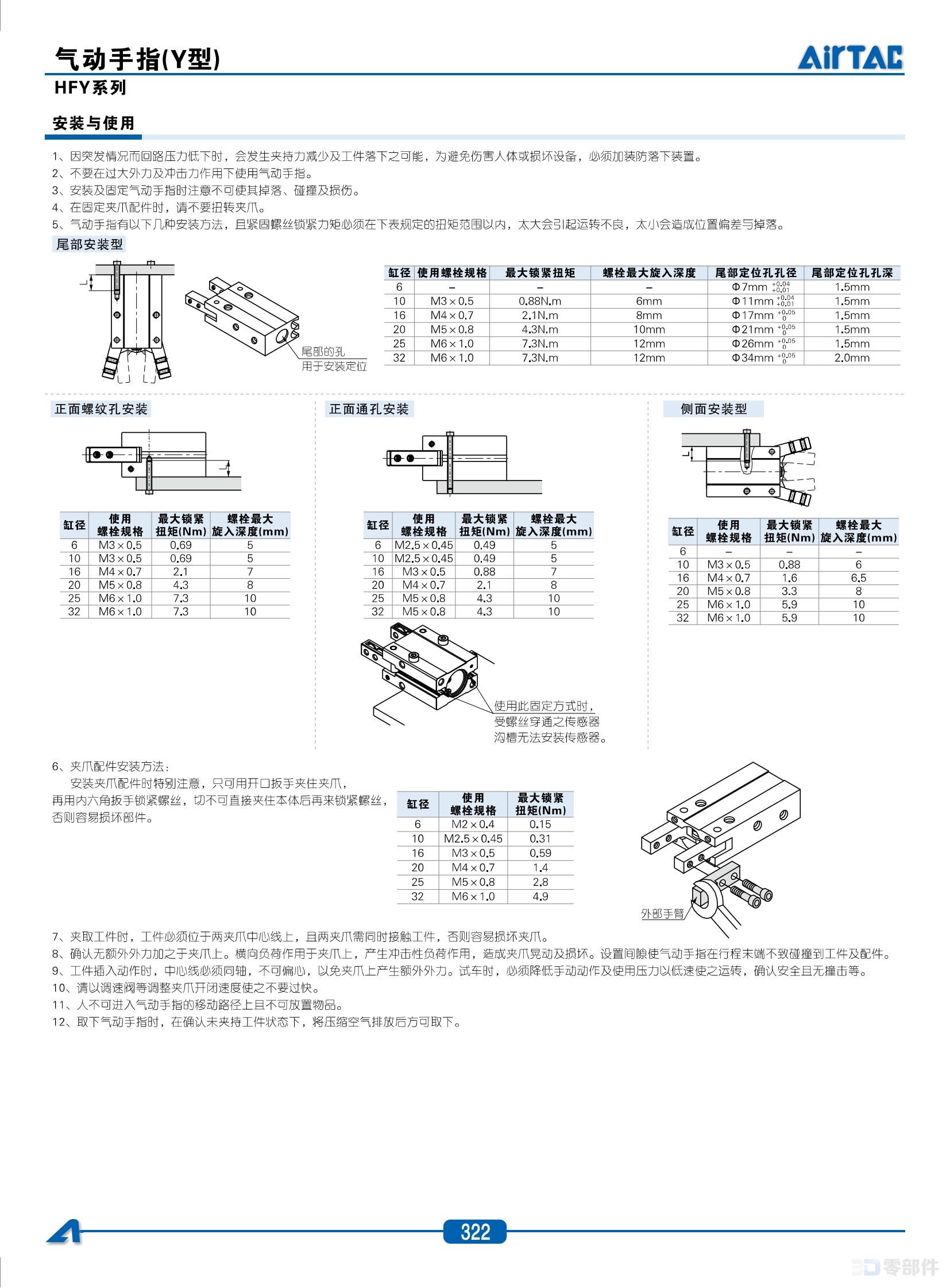 亚德克HFY气动手指