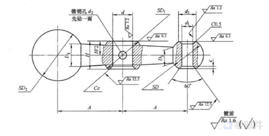 单柄对重手柄体 JB/T7270.9-2014