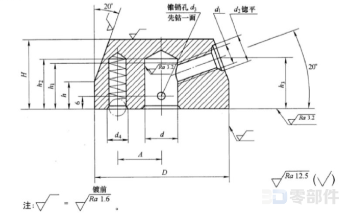 定位手柄座 JB/T7272.4-1994