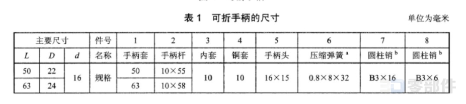 可折手柄 JB/T7270.11-2014