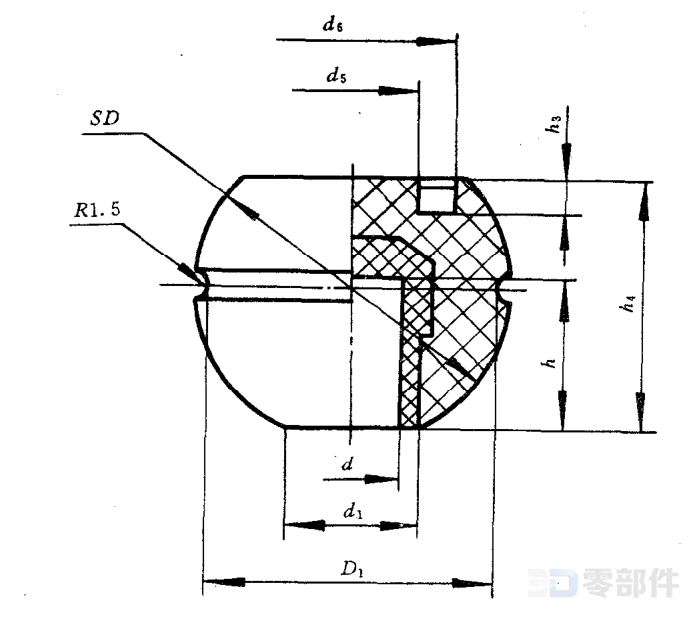 指示手柄球_球体 JB/T7271.2-1994