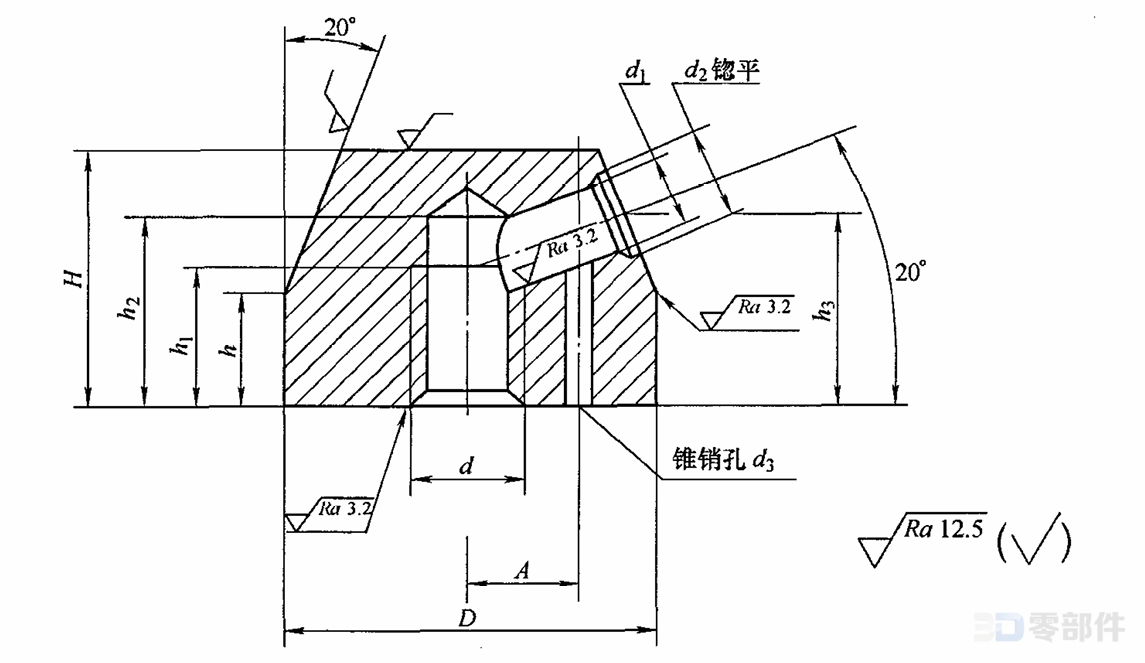 锁紧手柄座 JBT7272.2-2014