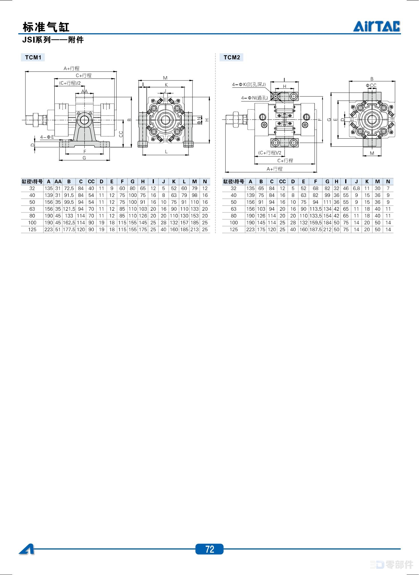 亚德克 JSI系列标准气缸