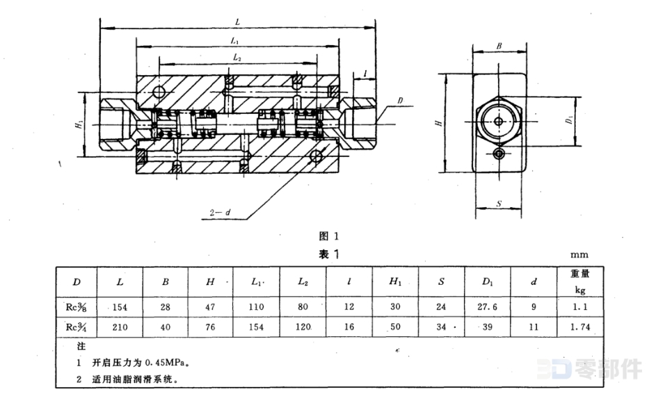 可逆接头 JB/ZQ4575-2006